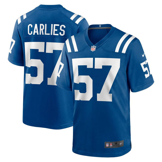 Jaylon Carlies Indianapolis Colts Nike Royal Game Jersey