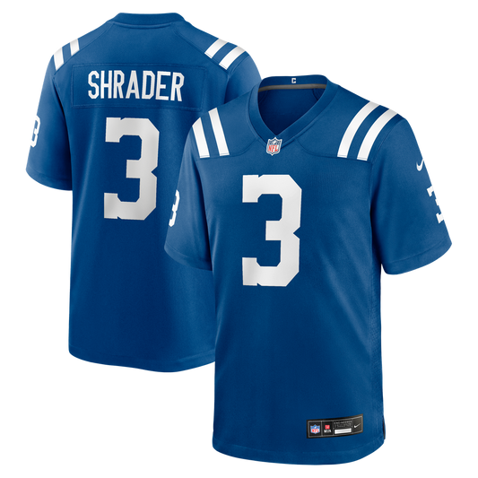 Spencer Shrader Indianapolis Colts Nike Royal Team Game Jersey