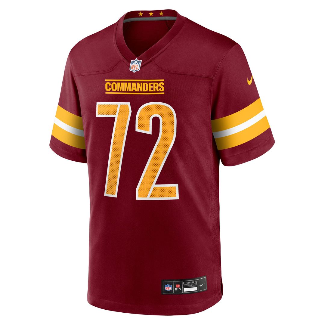 Josh Conerly Jr. Washington Commanders Nike Burgundy Team Game Jersey