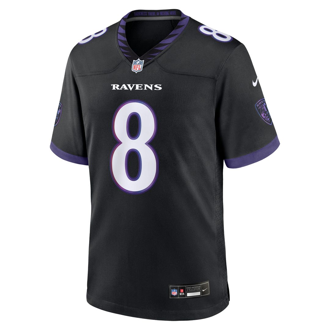 Lamar Jackson Baltimore Ravens Nike White Game Jersey