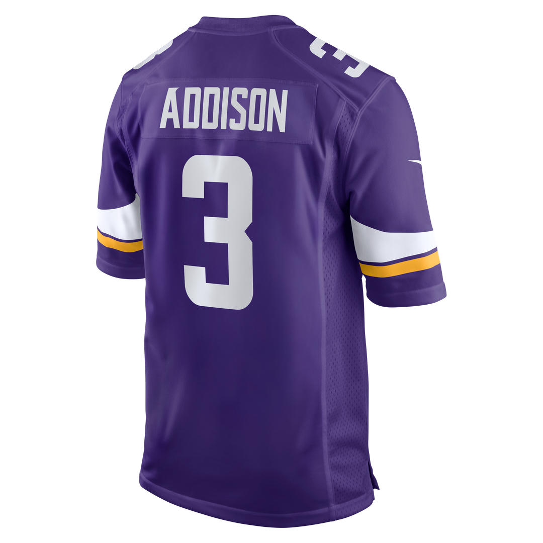 Jordan Addison Minnesota Vikings Nike White Alternate Game Player Jersey