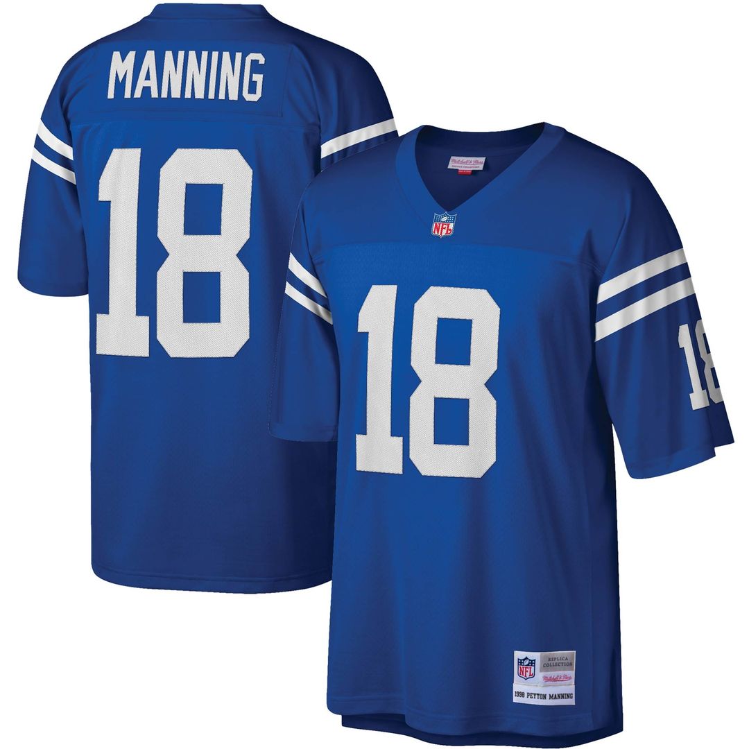 Peyton Manning Indianapolis Colts Mitchell & Ness White Legacy Replica Jersey