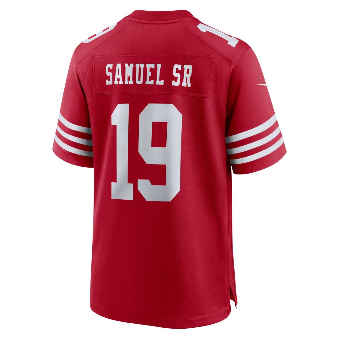 Deebo Samuel Sr San Francisco 49ers Nike Scarlet Team Game Jersey