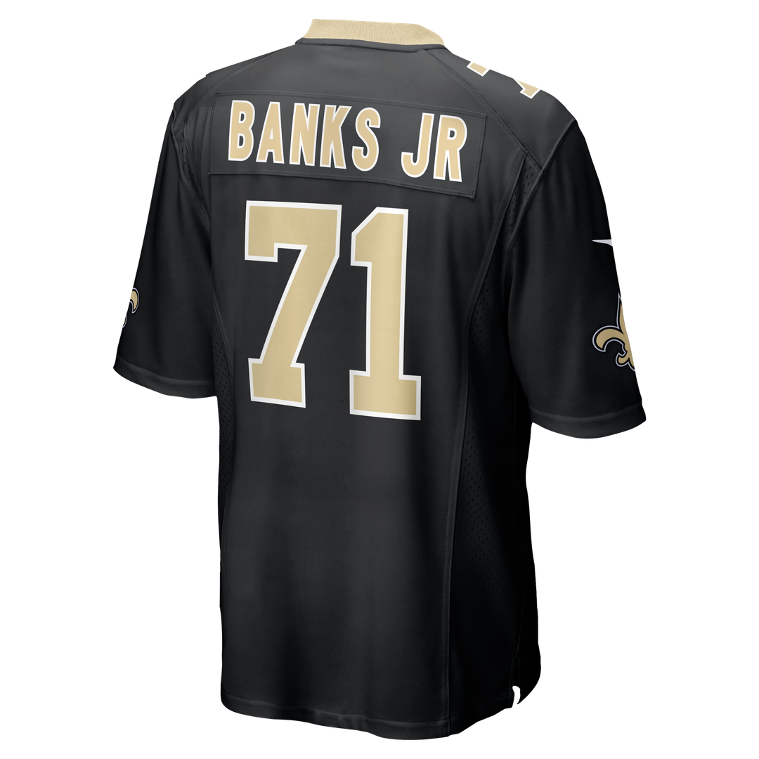 Kelvin Banks Jr. New Orleans Saints Nike Black Game Player Jersey