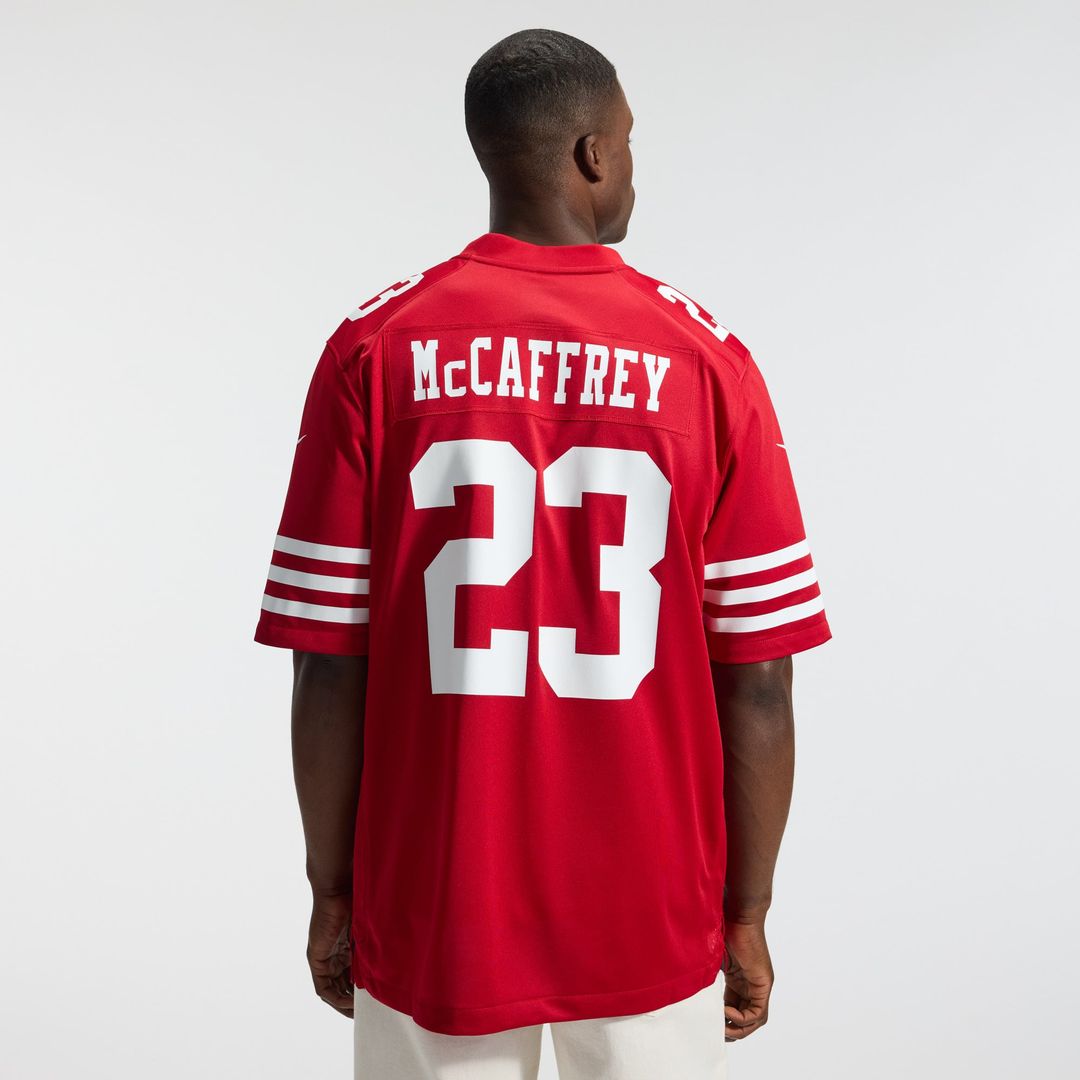 Christian McCaffrey San Francisco 49ers Nike Scarlet Game Player Jersey