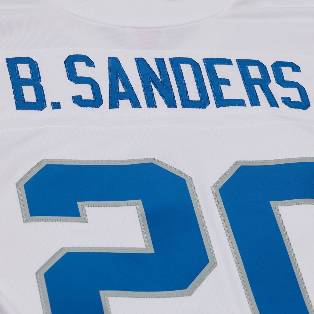 Barry Sanders Detroit Lions Mitchell & Ness White 1989 Legacy Replica Player Jersey