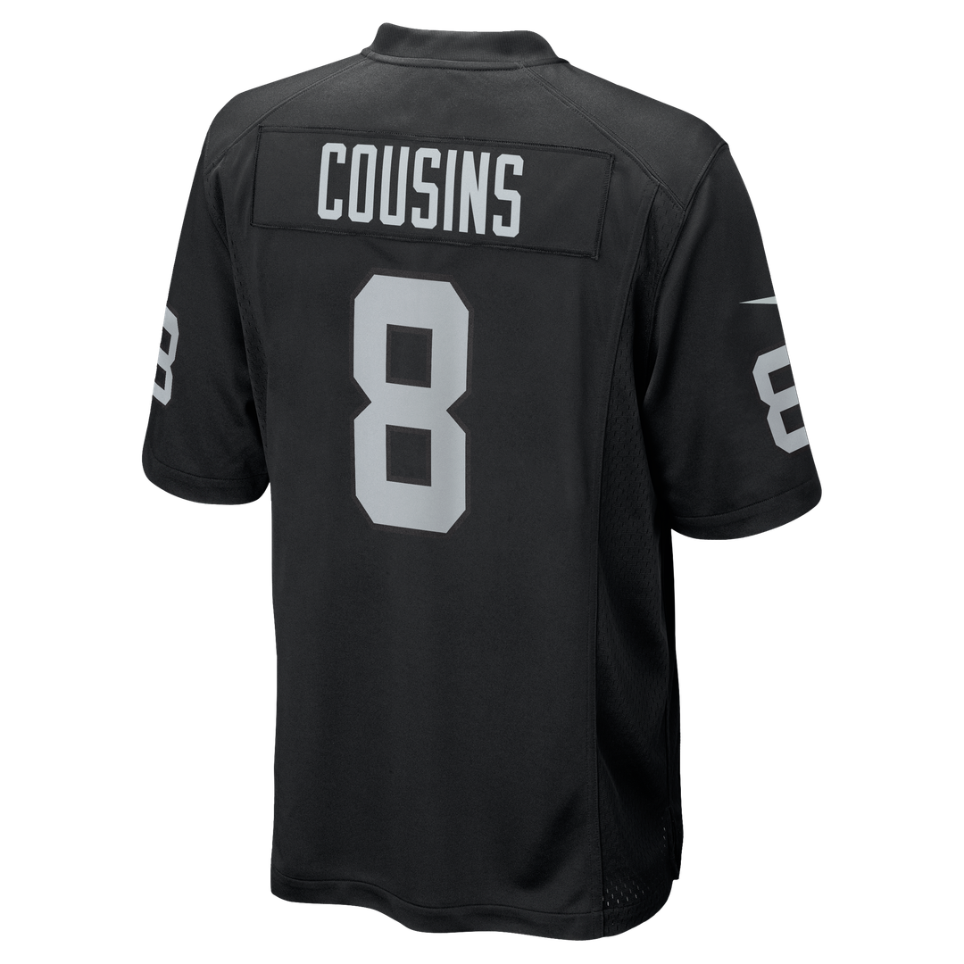 Kirk Cousins Las Vegas Raiders Nike Black Team Game Jersey