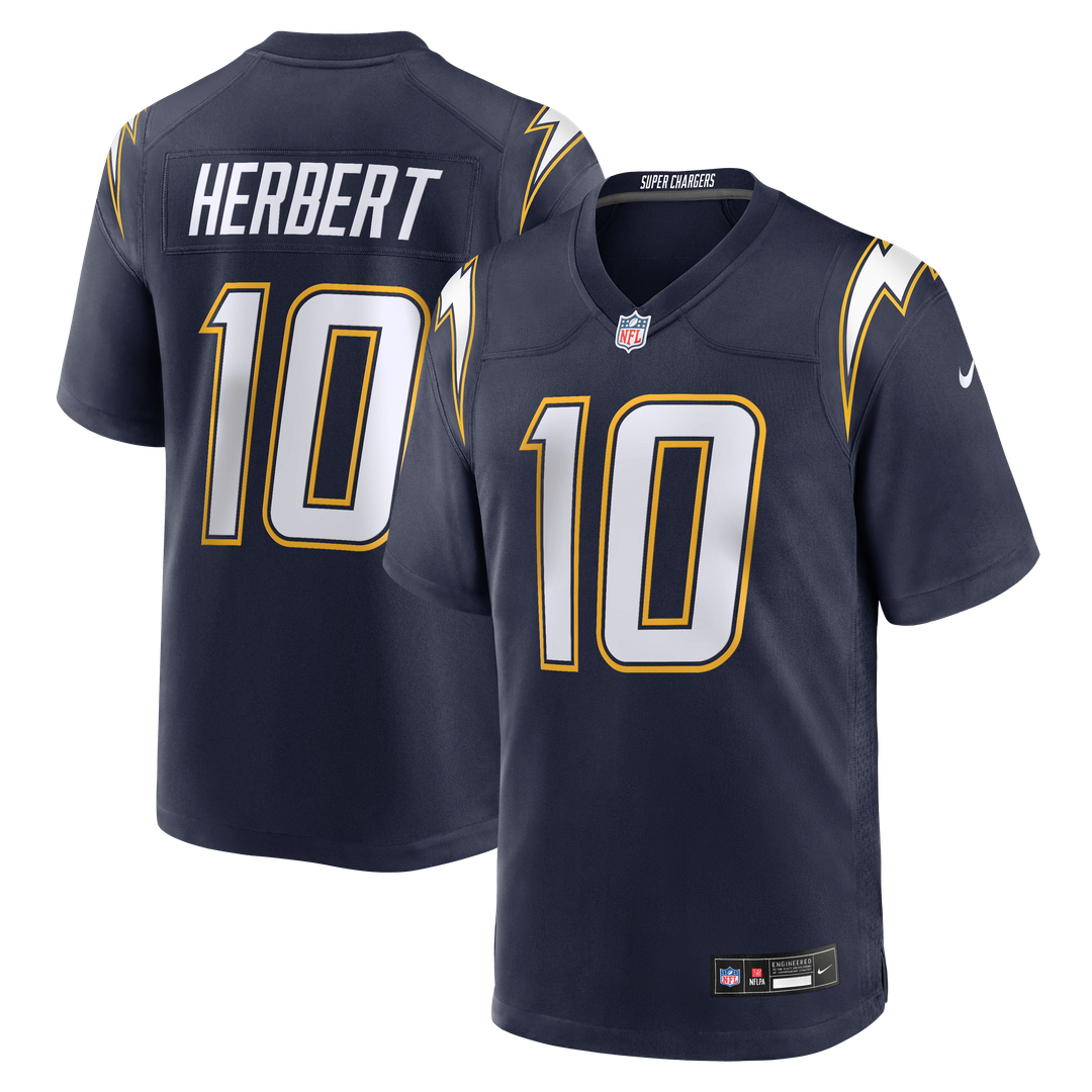 Justin Herbert Los Angeles Chargers Nike Navy Alternate Super Chargers Game Player Jersey