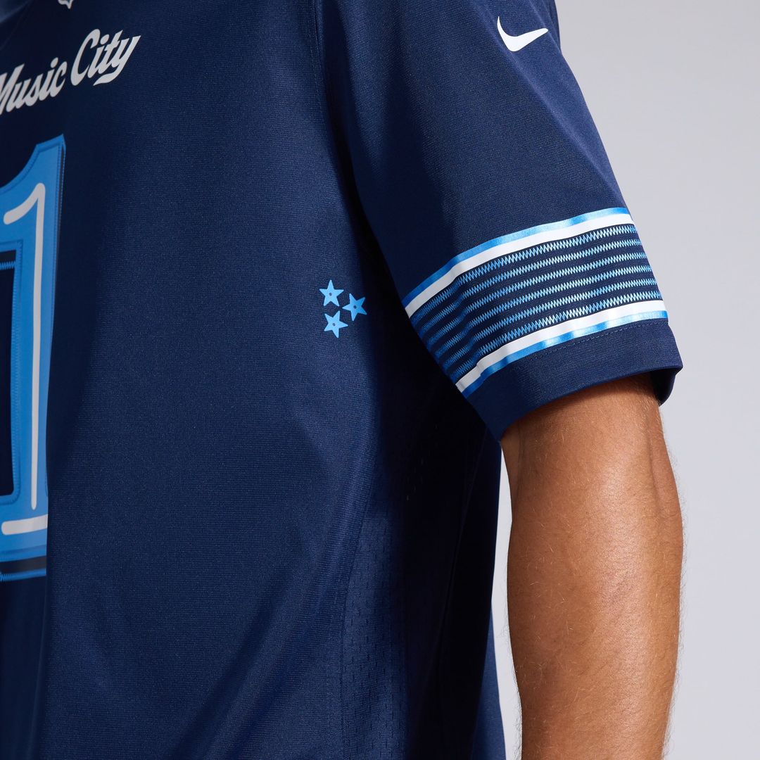 Cameron Ward Tennessee Titans Nike Navy 2026 Rivalries Collection Game Jersey
