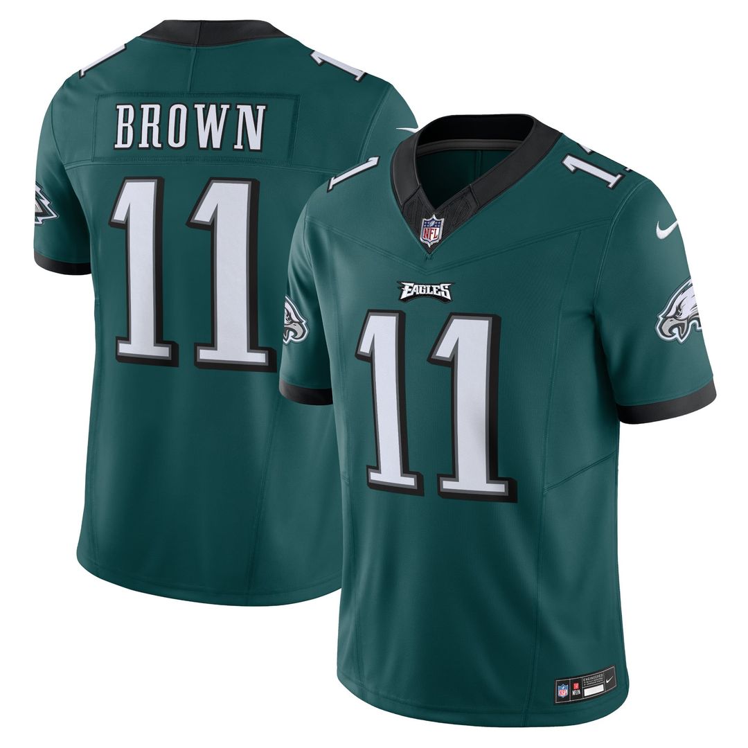 A.J. Brown Philadelphia Eagles Nike Green Vapor F.U.S.E. Limited Jersey