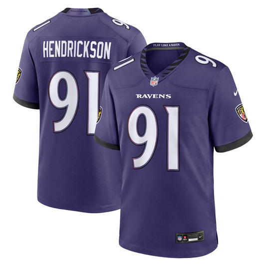 Trey Hendrickson Baltimore Ravens Nike Purple Team Game Jersey