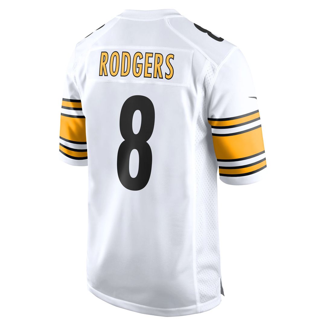 Aaron Rodgers Pittsburgh Steelers Nike White Game Jersey