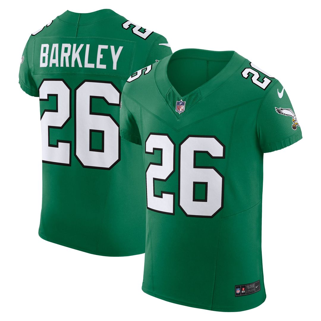 Saquon Barkley Philadelphia Eagles Nike Black Alternate Vapor F.U.S.E. Elite Jersey