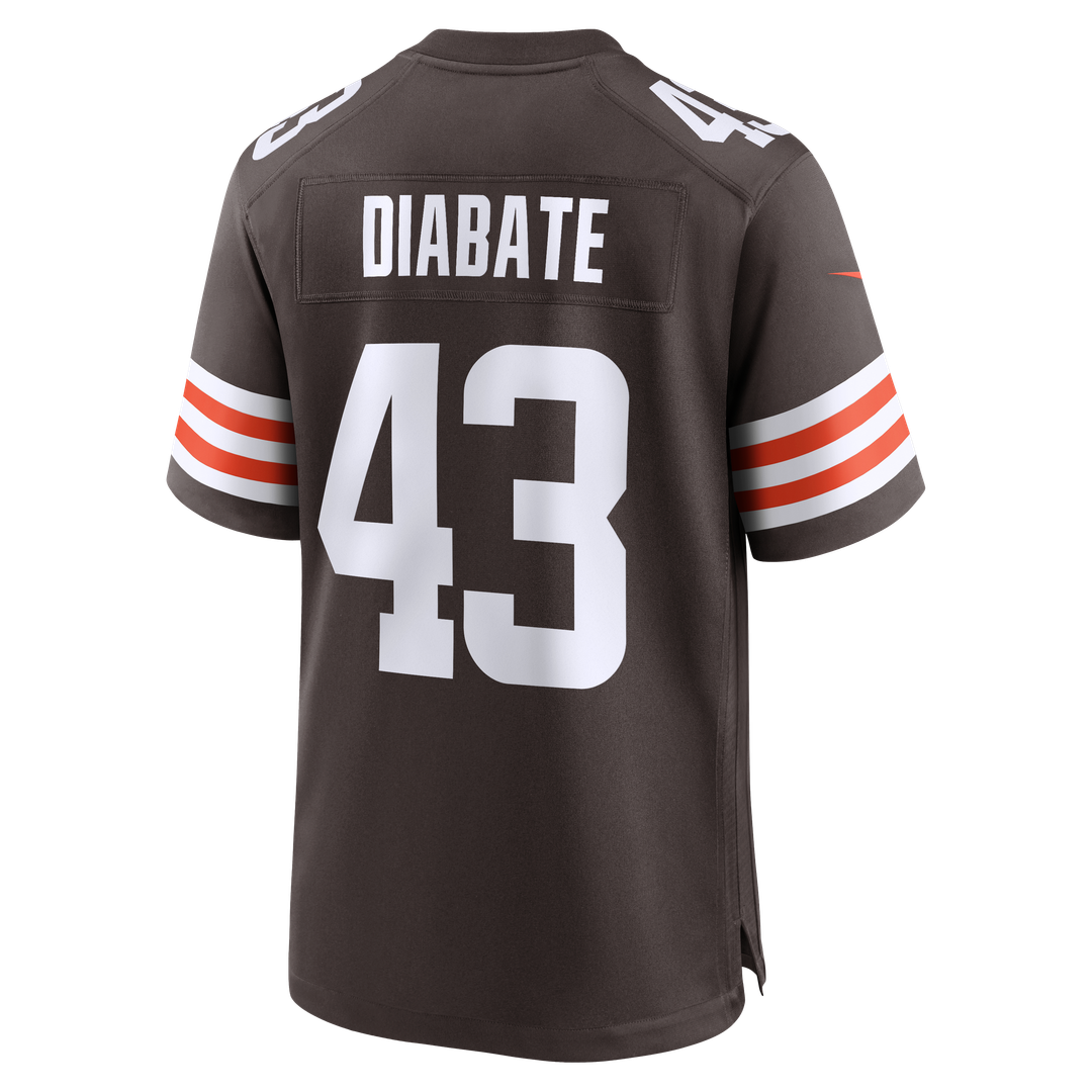 Mohamoud Diabate Cleveland Browns Nike Brown Team Game Jersey