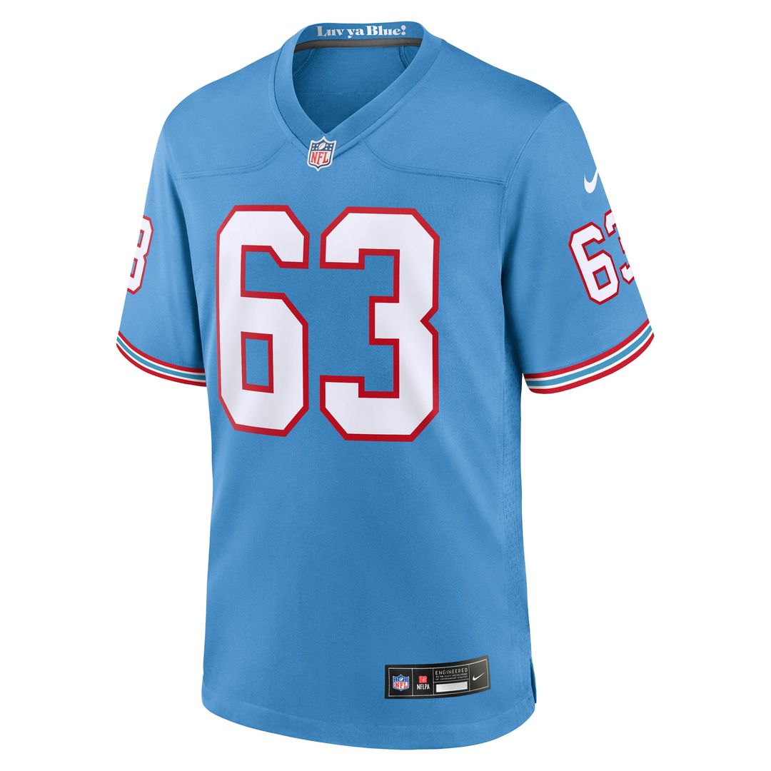 Mike Munchak Tennessee Titans Nike Light Blue Retired Player Alternate Game Jersey