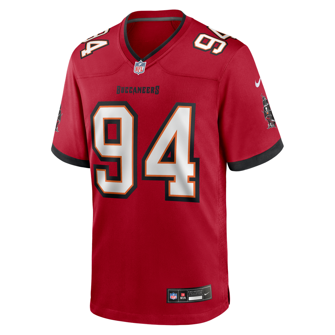 Calijah Kancey Tampa Bay Buccaneers Nike Red Game Jersey