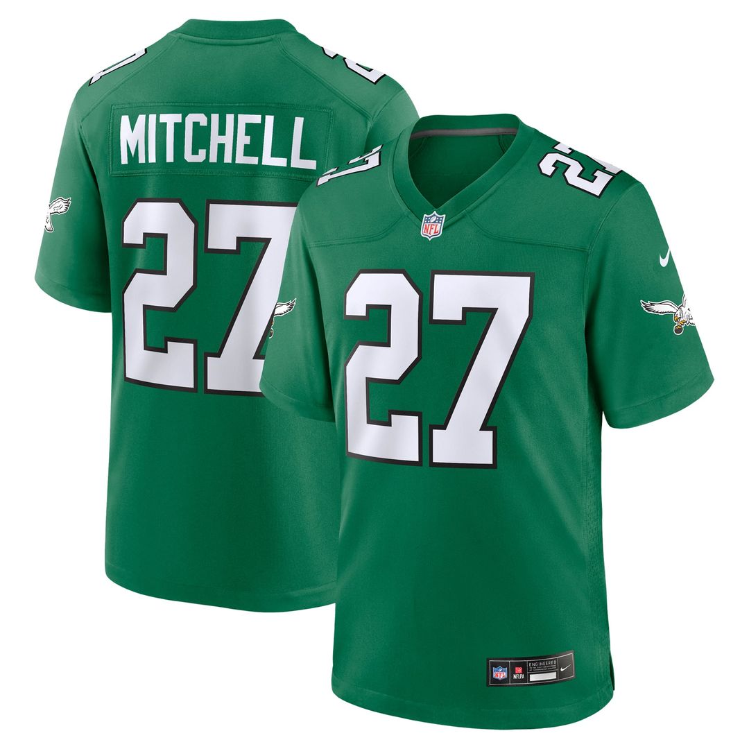 Quinyon Mitchell Philadelphia Eagles Nike Kelly Green Alternate Game Jersey