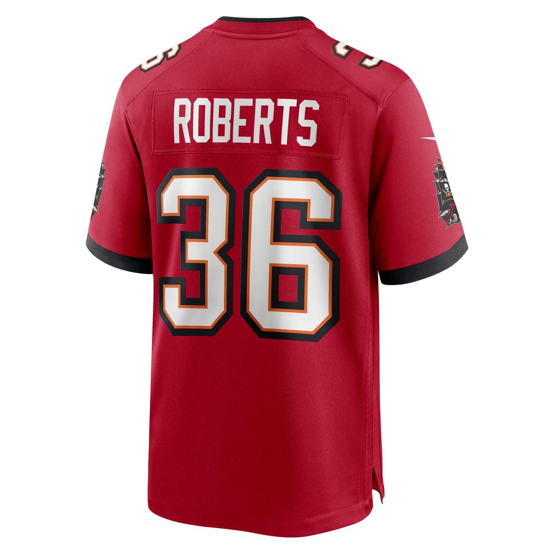 JJ Roberts Tampa Bay Buccaneers Nike Red Team Game Jersey