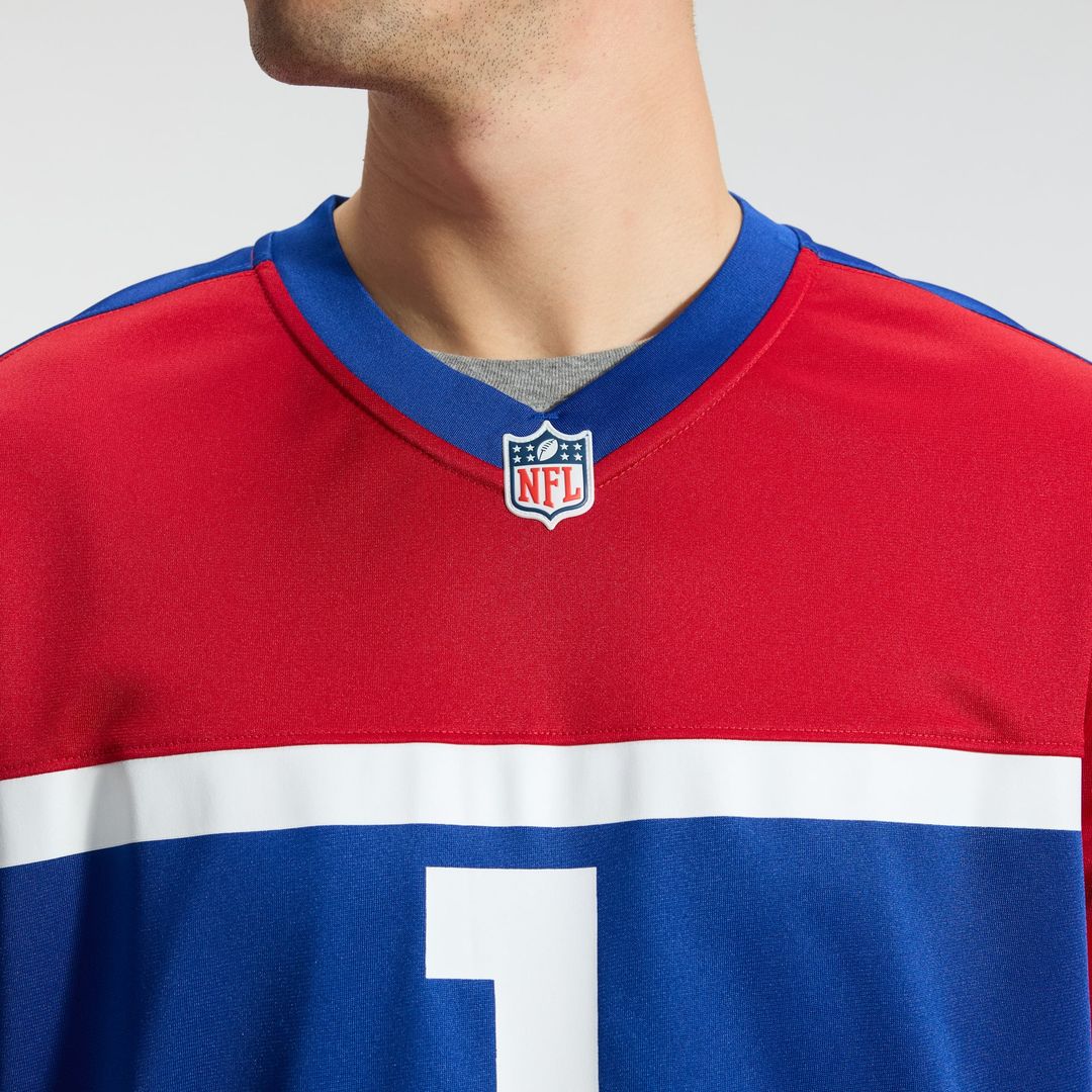 Malik Nabers New York Giants Nike Royal Player Game Jersey