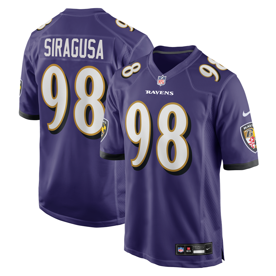 Tony Siragusa Baltimore Ravens Nike Purple Game Retired Player Jersey