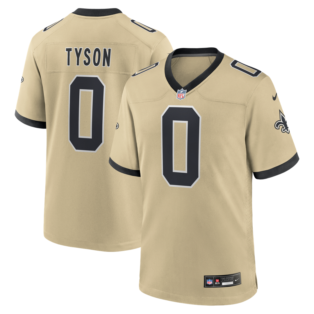 Jordyn Tyson New Orleans Saints Nike Black Team Game Jersey