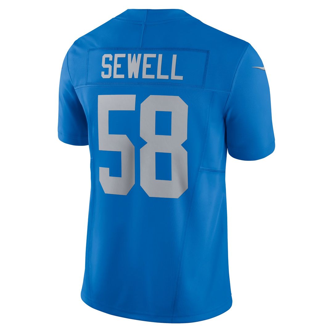 Penei Sewell Detroit Lions Nike Blue Vapor F.U.S.E. Alternate Limited Jersey