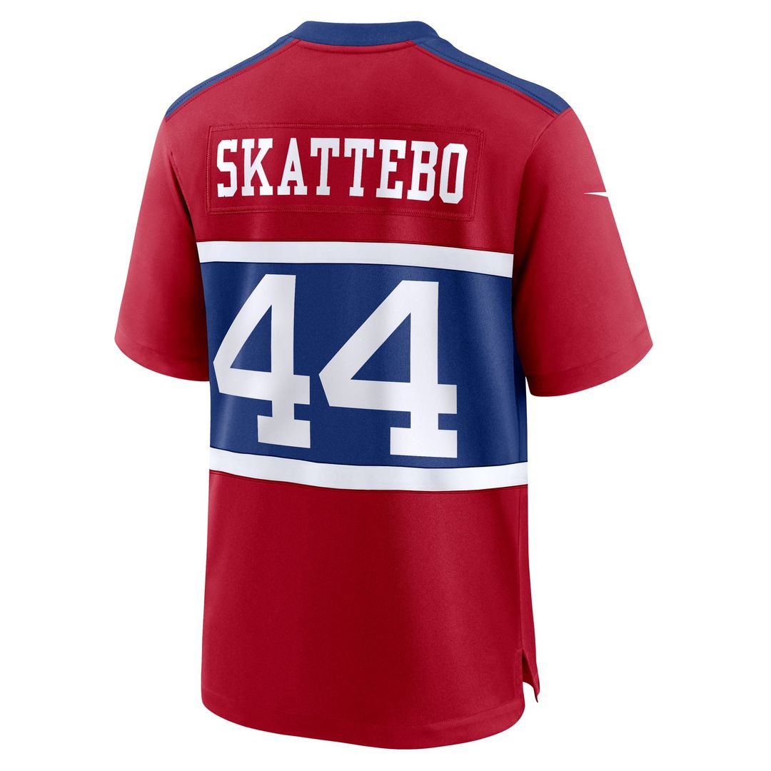 Cam Skattebo New York Giants Nike Red Alternate Century Red Game Jersey