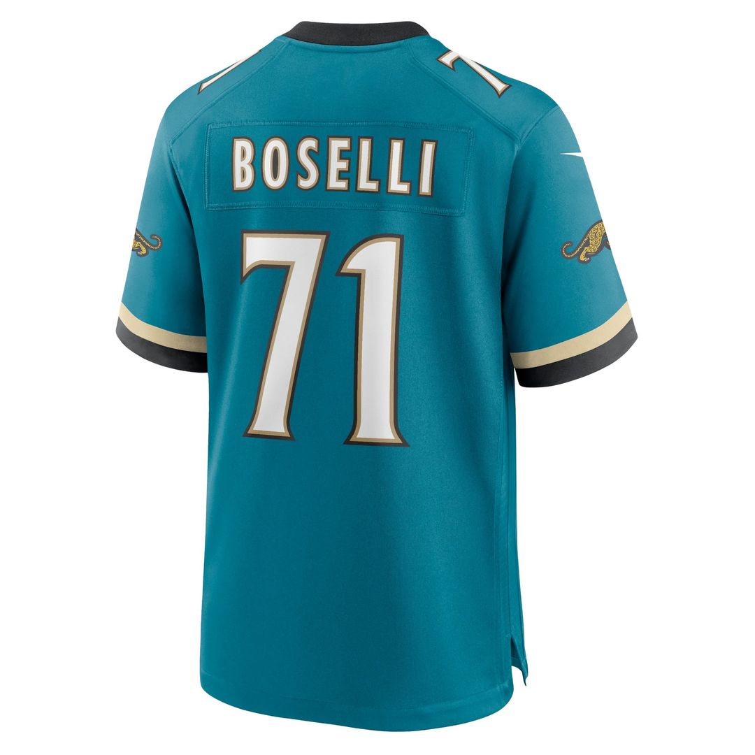 Tony Boselli Jacksonville Jaguars Nike Teal Prowler Throwback Retired Player Game Jersey