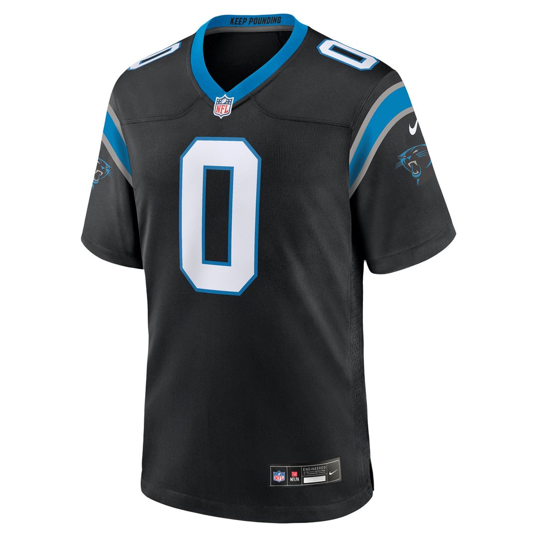 Ja'Tavion Sanders Carolina Panthers Nike Black Game Jersey