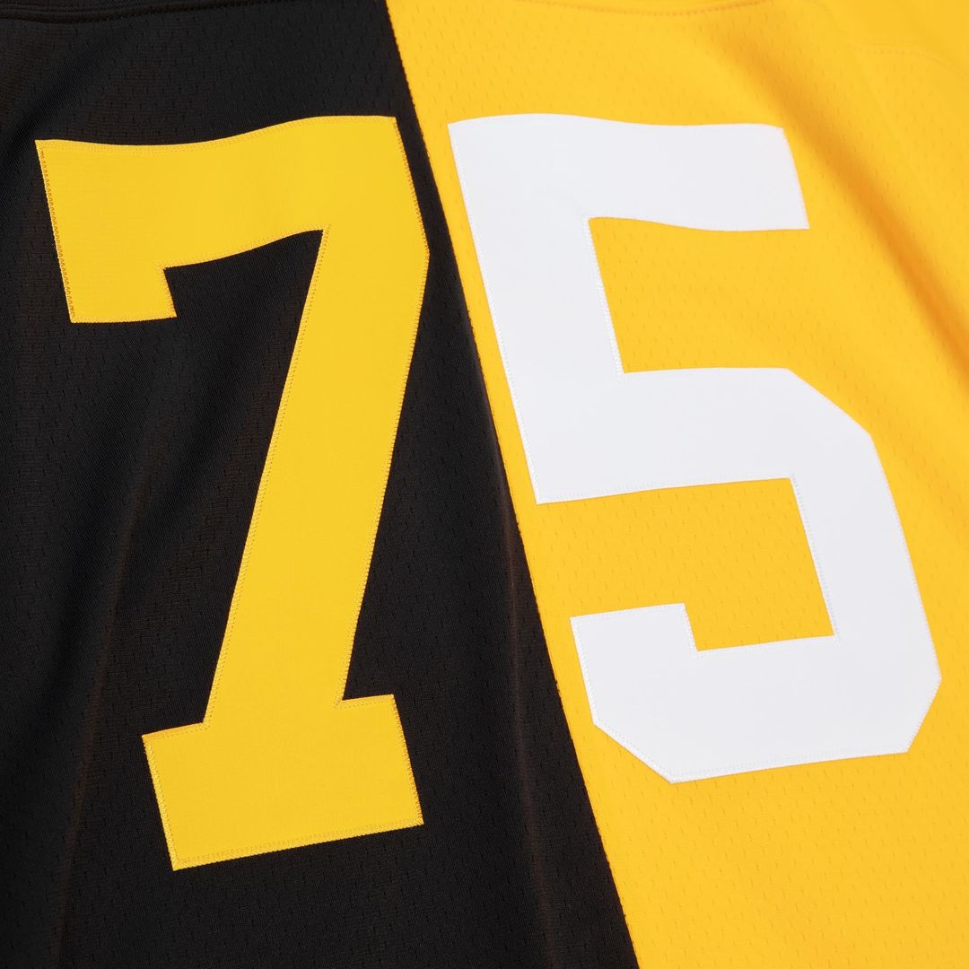Joe Greene Pittsburgh Steelers Mitchell & Ness Black/Gold 1976 Split Legacy Replica Jersey