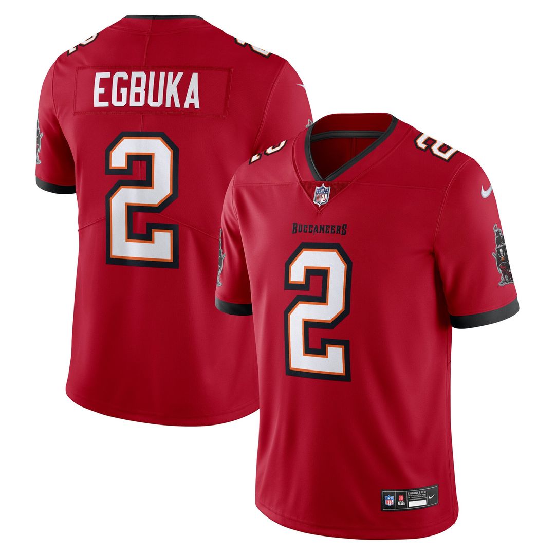Emeka Egbuka Tampa Bay Buccaneers Nike Red Vapor Untouchable Stitched Limited Jersey