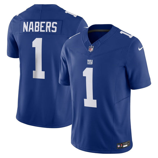 Malik Nabers New York Giants Nike Royal Vapor F.U.S.E. Limited Jersey