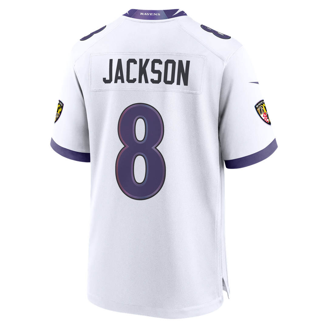 Lamar Jackson Baltimore Ravens Nike White Game Jersey