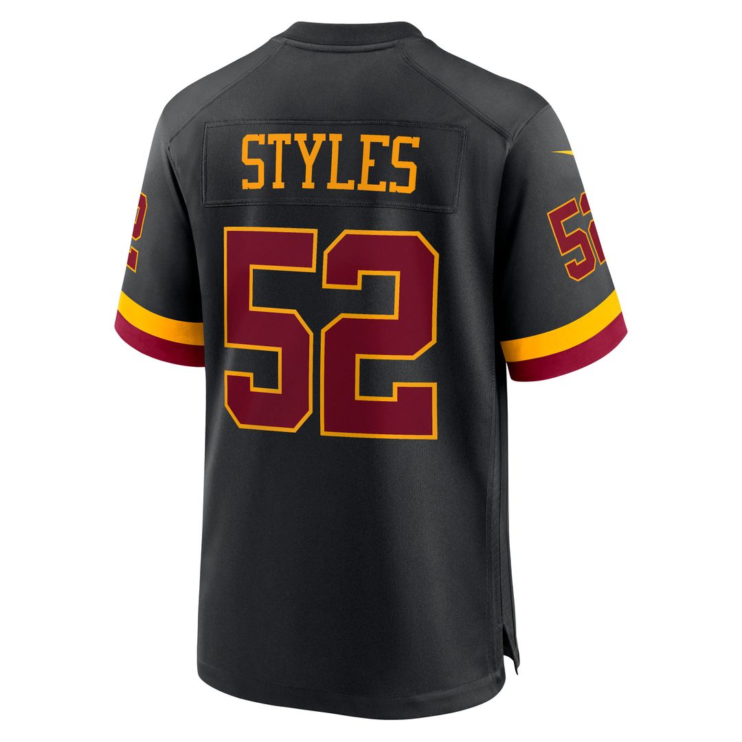 Sonny Styles Washington Commanders Nike Black Game Player Jersey