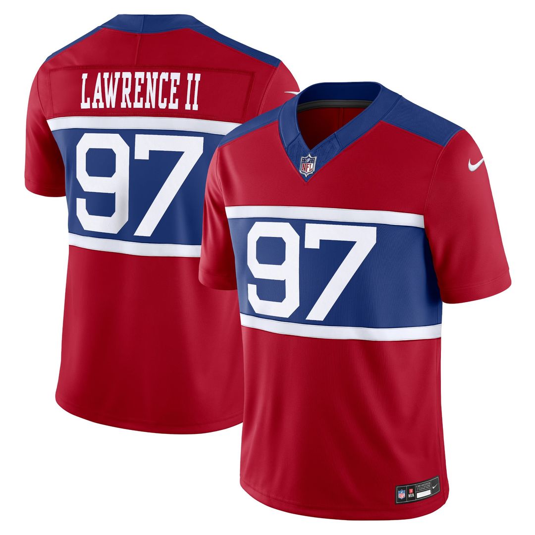 Dexter Lawrence II New York Giants Nike Century Red Alternate Vapor F.U.S.E. Limited Jersey