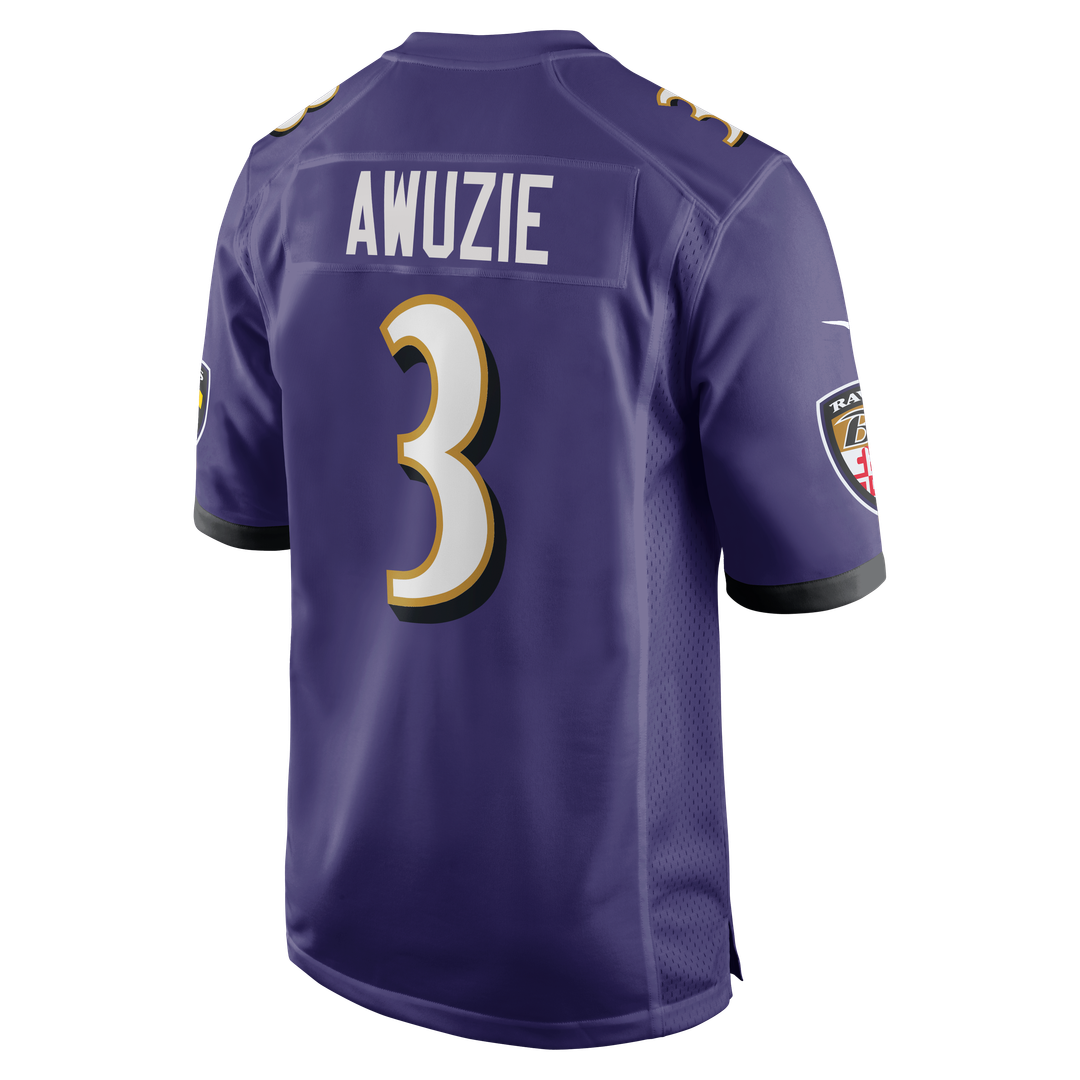 Chidobe Awuzie Baltimore Ravens Nike Purple Team Game Jersey