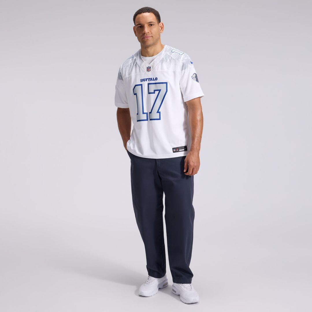 Josh Allen Buffalo Bills Nike White Rivalries Collection Stitched Limited Jersey