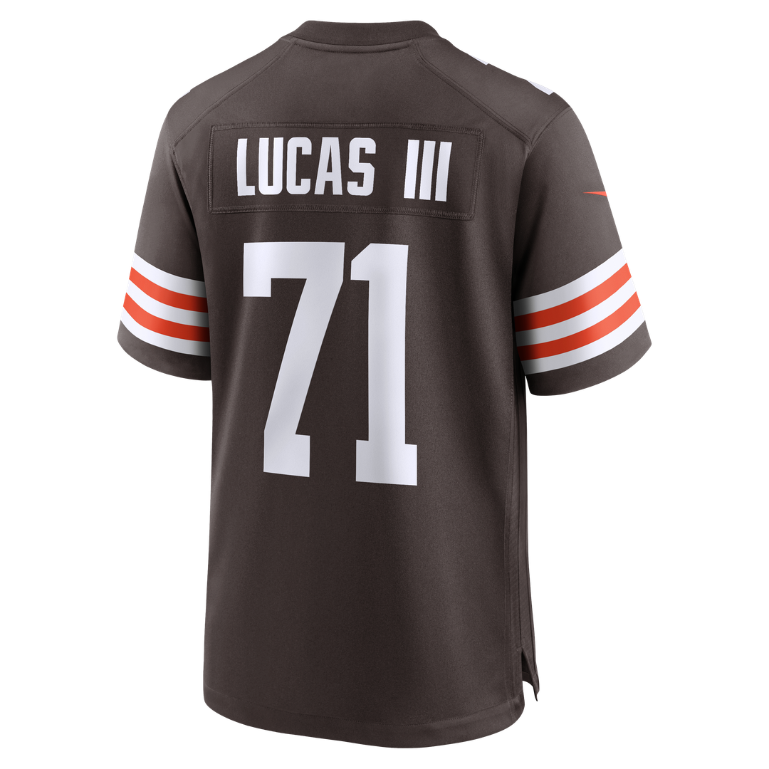 Cornelius Lucas Cleveland Browns Nike Brown Team Game Jersey