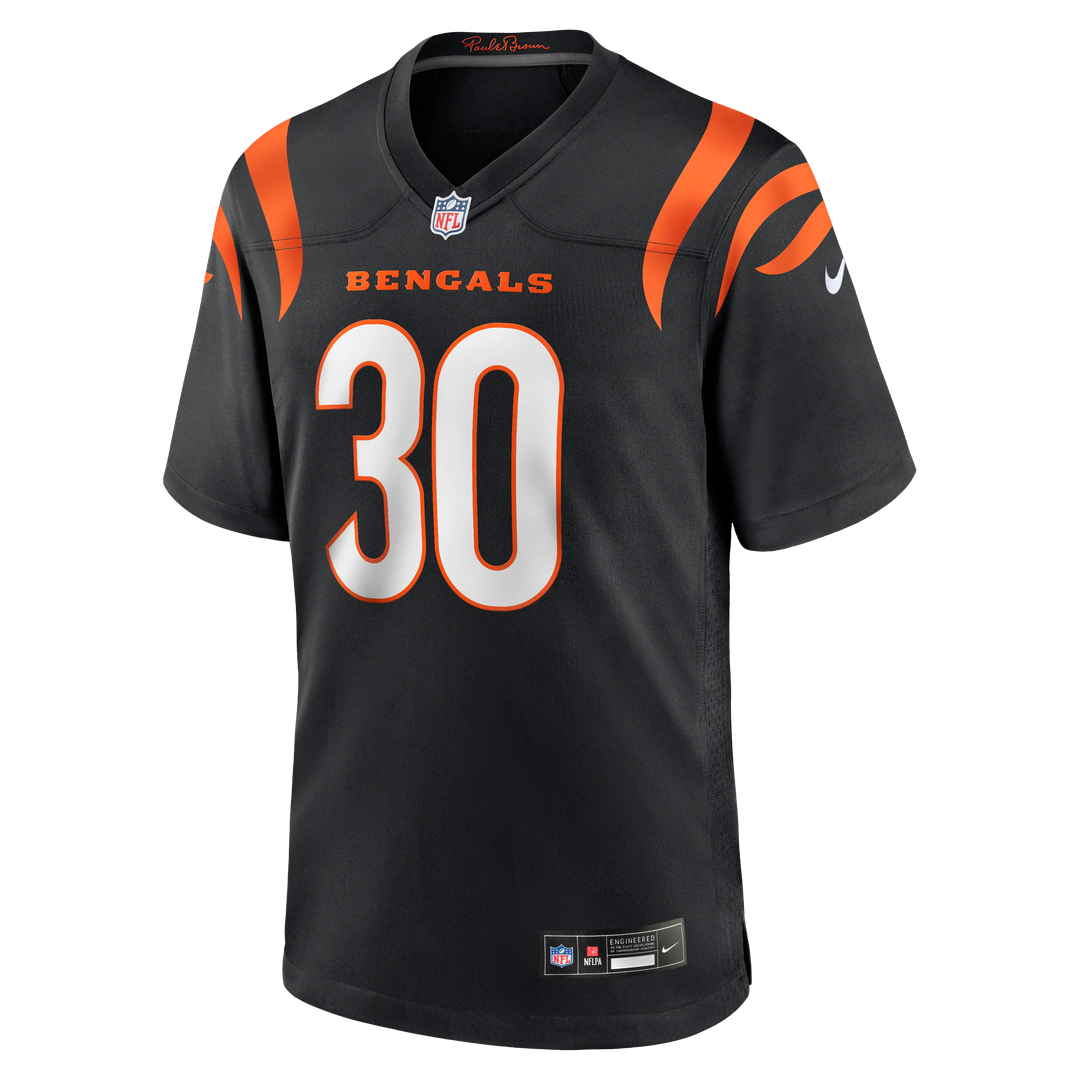 Chase Brown Cincinnati Bengals Nike Black Team Game Jersey
