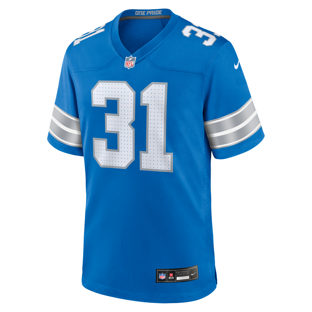 Kerby Joseph Detroit Lions Nike Black Alternate Game Jersey