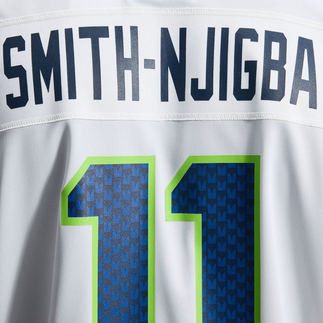 Jaxon Smith-Njigba Seattle Seahawks Nike White Game Jersey