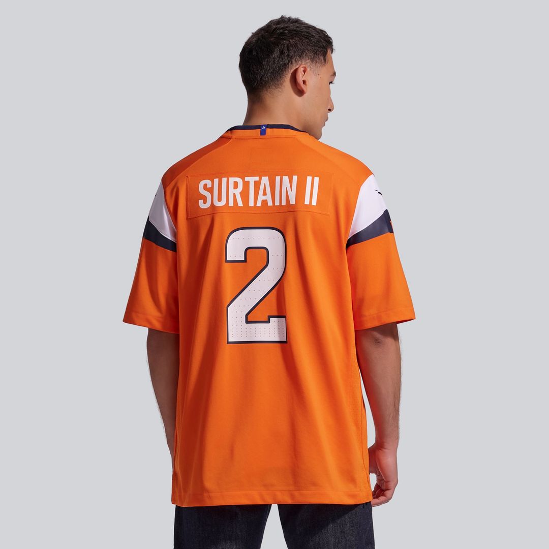 Patrick Surtain II Denver Broncos Nike Orange Team Game Jersey