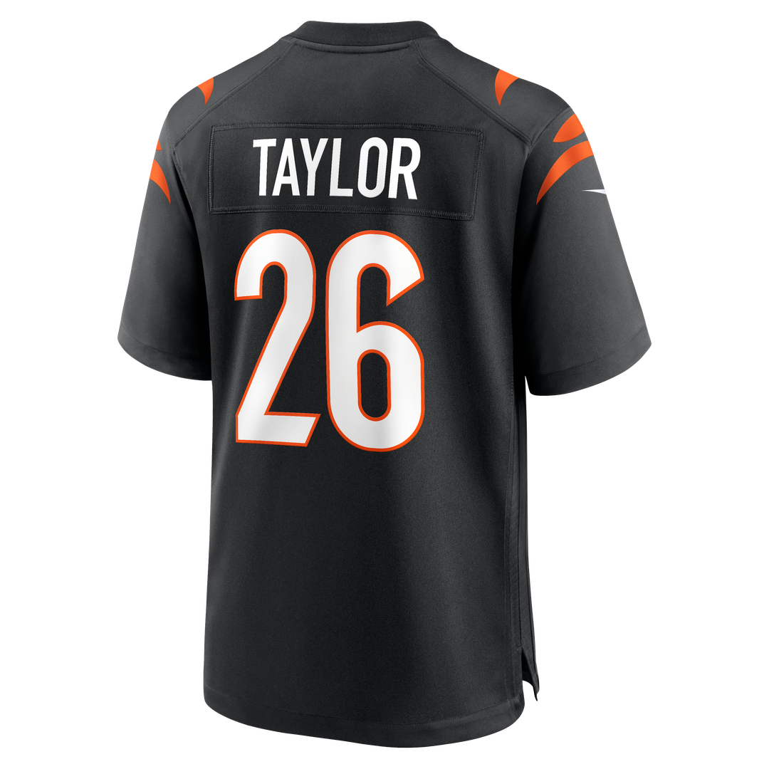 Ja'Sir Taylor Cincinnati Bengals Nike Black Team Game Jersey