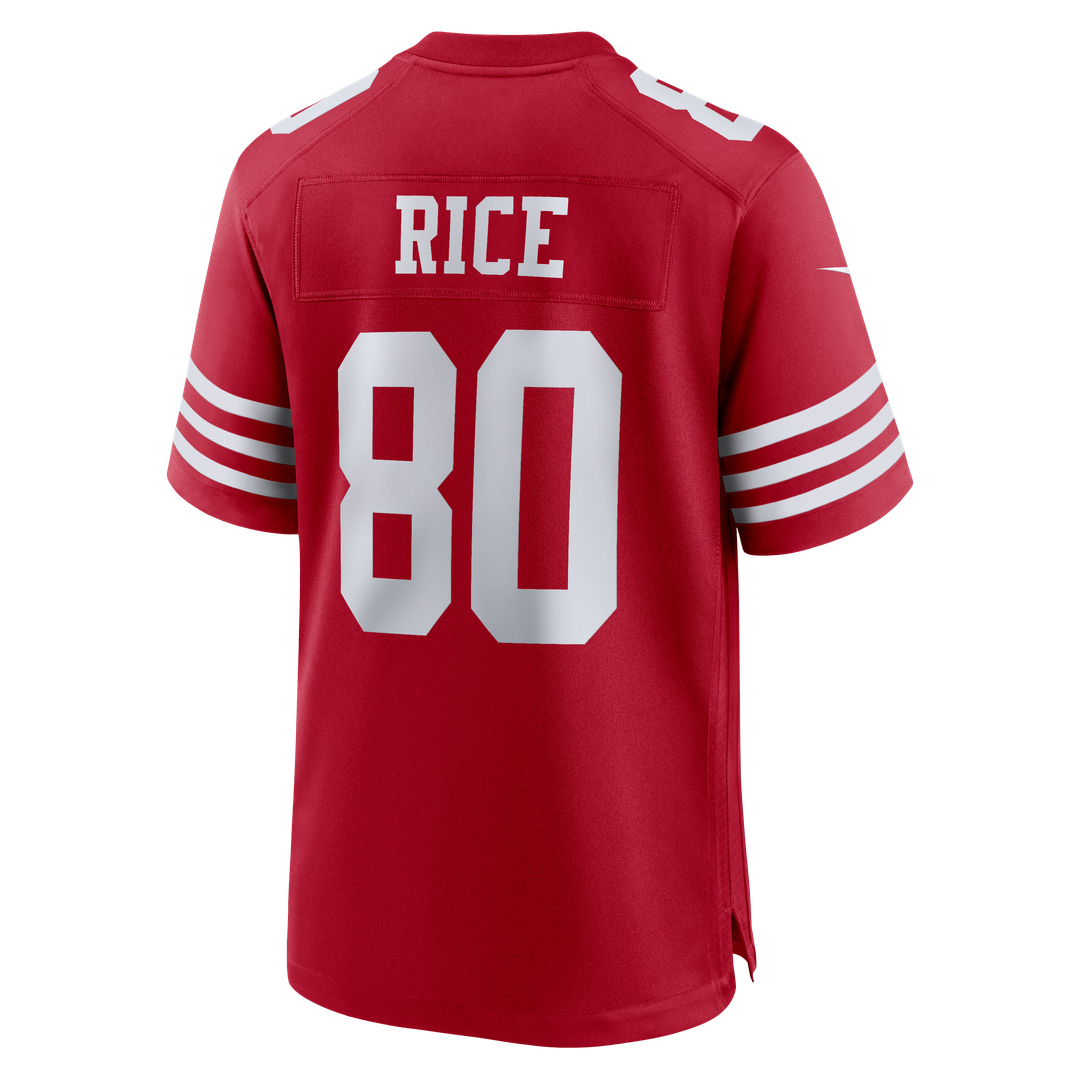 Jerry Rice San Francisco 49ers Nike Scarlet Retired Team Player Game Jersey