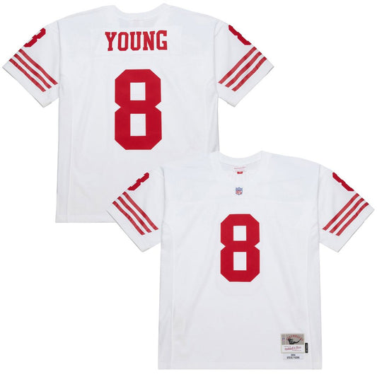 Steve Young San Francisco 49ers Mitchell & Ness White 1994 Legacy Replica Jersey
