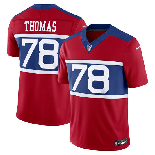 Andrew Thomas New York Giants Nike Century Red Alternate Vapor F.U.S.E. Limited Jersey