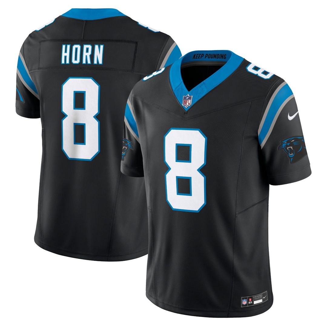 Jaycee Horn Carolina Panthers Nike Black Vapor F.U.S.E. Limited Jersey