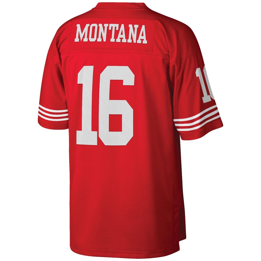 Joe Montana San Francisco 49ers Mitchell & Ness Scarlet Big & Tall 1990 Retired Player Replica Jersey