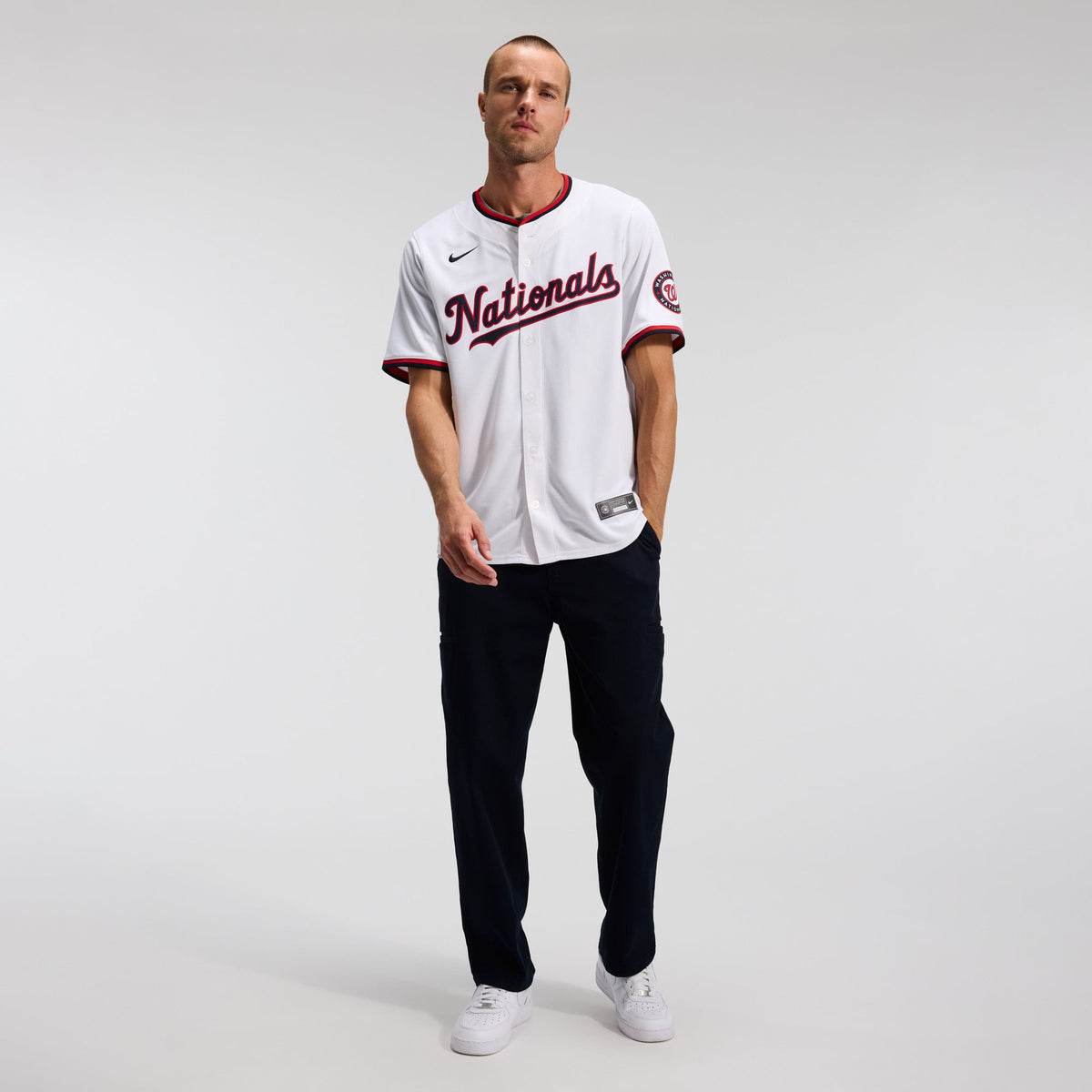 Washington Nationals Dylan Crews Nike White Home Limited Player Jersey