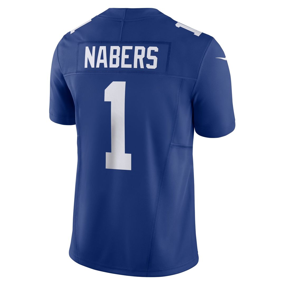 Malik Nabers New York Giants Nike Royal Vapor F.U.S.E. Limited Jersey